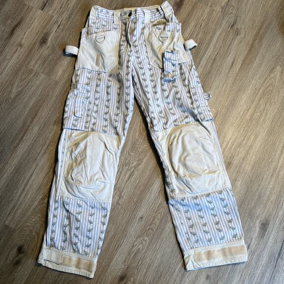 Garden Girl Pants - Garden Girl Pink Gardening Work Cargo Pants Rare! Knee Pads Tool Pockets 26” W